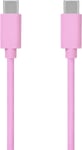 KEY USB-C til USB-C ladekabel 1m, rosa