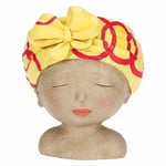 rituali domestici - Cachepot Yeux fermés Turban Jaune Medea