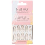 Nail HQ Almond Pearl Glaze False Nails