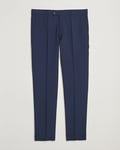 Oscar Jacobson Denz Wool Blend Trousers Navy