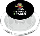 Single Taken Alien Funny Happy Valentines Day Love Cute PopSockets PopGrip for MagSafe