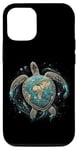 iPhone 13 Pro Earth Day 2024 Restore Earth Sea Turtle Art Save the Planet Case