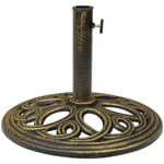 12kg Cast Iron Round Parasol Base " Bronze