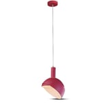 E14 Pendel Sockel - Plast, Skjut Aluminium, Lampskärm, Rosa.