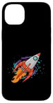 Coque pour iPhone 14 Plus Exploration de galaxies lointaines dans un vaisseau spatial