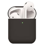 Apple AirPods (1. & 2. Gen.) Tunn silikonfodral - Svart