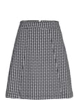 Jumperfabriken Madeleine Dogtooth Skirt Svart