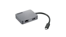 Hub USB-C Lenovo Travel Gen2 de bureau pour IdeaPad 3 14/ThinkBook 13x G2 IAP/14s Yoga G2 IAP/ThinkPad T14s Gen 3/ X1 Nano Gen 2 Gris
