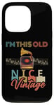 iPhone 13 Pro I'm This Old Record Player Vintage Vinyl Music Men Women Fun Case