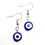 Evil Eye Earrings 3D Design Simply Unique Double Sided Drop Dangle Protection