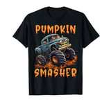 Zombie Monster Truck Kids Pumpkin Smasher Halloween Costume T-Shirt