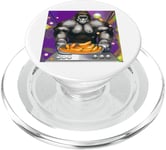 Cyberpunk Dîner de Cuisine Esthétique Gorilla (24#) Vintage PopSockets PopGrip pour MagSafe