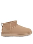 UGG Classic Ultra Mini Sand Boots, Beige, Size 7, Women