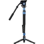 SIRUI P-325FS Carbon Fibre Monopod with Stand and Video Head VH-10