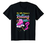 Youth Roller Skate 3 Years Old Girl Birthday Princess 3rd B-Day T-Shirt