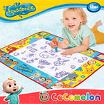 Aquadoodle Cocomelon Tapis de gribouillage officiel Tomy No Mess Jeu de coloriage et de dessin, convient pour garçons et filles âgés de 18 mois ou plus, multicolore (E73454)