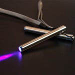Led Uv Flashlight Torch Ultra Violet Light Stainless Steel Mini 365