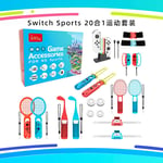 SwitchSports 20-i-1 somatosensorisk sportdräkt, golfgrepp, armband, tennisracket