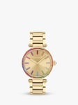 Coach Women's Cary Rainbow Crystal Bracelet Strap Watch, Gold/Multi