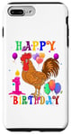 Coque pour iPhone 7 Plus/8 Plus Poulet 1 an 1e anniversaire fille poulet