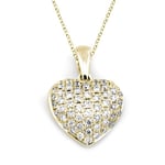 Hjärta Hänge i 18K Guld med 0.31ct TW/SI Diamanter - MSG53G