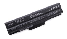 vhbw Batterie compatible avec Sony Vaio VGN-SR19XN, VGN-SR21M/S, VGN-SR220J/B, VGN-SR220J/H ordinateur portable (6600mAh, 11,1V, Li-ion)