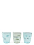 Yummy Mini Glass 3 Pcs Happy Clouds Green Blue D By Deer