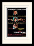 James Bond Goldfinger Excitement A3 Framed and Mounted Print