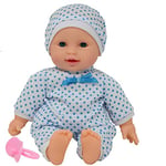 The New York Doll Collection Soft Body Boy Baby Doll in Gift Box - 11 inch / 28cm Doll Pacifier Included -Toy Dolls for Boys and Toddlers