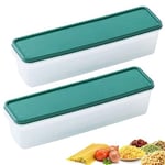 Smilbaley 2 Pièces Boîte de Rangement pour Aliments, Boîte Stockage Pâtes, Boîte à Pâtes Transparente Plastique, Boite Spaghettis Hermétique, Convient pour Pâtes, Céréales, Tous Types D'aliments