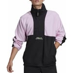 adidas Originals Adventure Polar Fleece Mens Jacket Black Half Zip Outdoor Coat