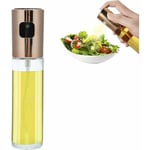 Jalleria - Argent Vaporisateur Huile d'Olive,100ml Boutille d'Huile en Verre pour Barbecue, Cuisine, Salades, Pâtisserie