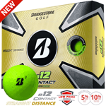 BRIDGESTONE e12 CONTACT GOLF BALLS / DOZEN PACK / MULTIBUY DEALS / GREEN