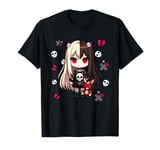 Chibi Kawaii Emo Pastel Goth Girl Japanese Creepy Anime T-Shirt