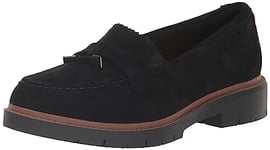 Clarks Femme Westlynn Bella Mocassin, Daim Noir, 42.5 EU Large