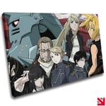 FULL METAL ALCHEMIST ANIME CANVAS Wall Art Picture Print A4