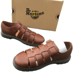 Dr Martens Fenton tan brown leather fisherman sandals UK 10 EU 45