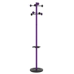 Unilux 400095219 Accueil Portemanteau sur pied à Tête Tournante avec 8 Patères Porte-Parapluies et Egouttoir 175 x 34 cm Lilas