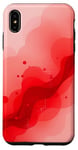 Coque pour iPhone XS Max Rouge minimaliste art abstrait esthétique