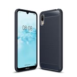 Huawei Y6 Pro 2019 Carbon Fibre Case  Navy