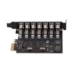 7-Port PCIE To USB 3.0 Expansion Card 5Gbps High Speed Internal USB3 Hub