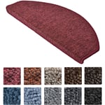 Beautissu - Tapis de marche d'escalier ProStair, en pack de 15 Bordeaux, 65 x 25 x 4 cm