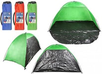 Assorted Colours UV-Protected Beach Shelter in Carry Bag (210 x 120 x 120 cm) 1 Pc. - Stylish Design, Perfect for Family Outings, Beachgoers, Outdoor Adventures, & More