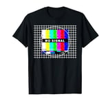 Vintage TV Test Pattern Color Bars Graphic Design T-Shirt