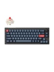 Keychron V2 MAX Wireless QMK/VIA Hot Swap Jupiter Red - Carbon Black - Tastatur - Uden Numpad - Nordisk - Sort