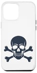 Coque pour iPhone 12 Pro Max #snirt Coque de protection à capuche Motif crâne et os