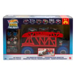 Hot Wheels Monster Trucks Power Smashers BoneShaker Hauler with 6 Trucks