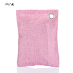 100g Bamboo Charcoal Bag Shoe Deodorant Closets Desiccant Pink