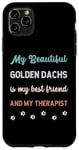 Coque pour iPhone 11 Pro Max Adorable chien dachs doré papa, maman, ami et thérapeute