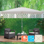 Parasol droit de jardin rectangulaire 3x2 Rios Flap